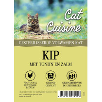 Cat cuisine adult kip met tonijn en zalm 1,5 kg